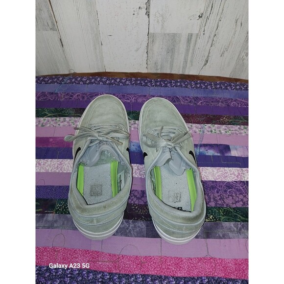 Nike STEFAN JANOSKI HYPERFEEL  Grey Black Men's 7.5 Skateboarding Shoes - Picture 9 of 12